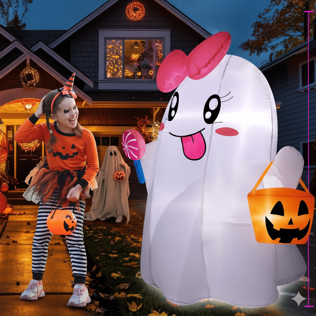 Inflatable Witch Halloween Yard Decor