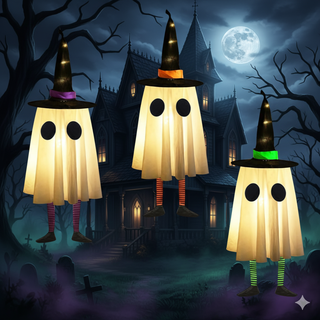 Inflatable Witch Halloween Yard Decor