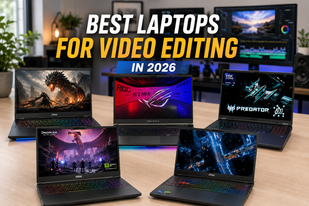 Best laptops for video editing in 2026