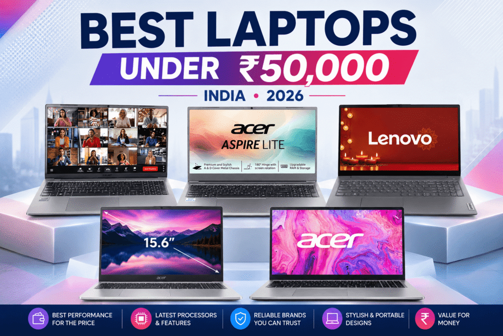 Best laptops under ₹50,000 in India