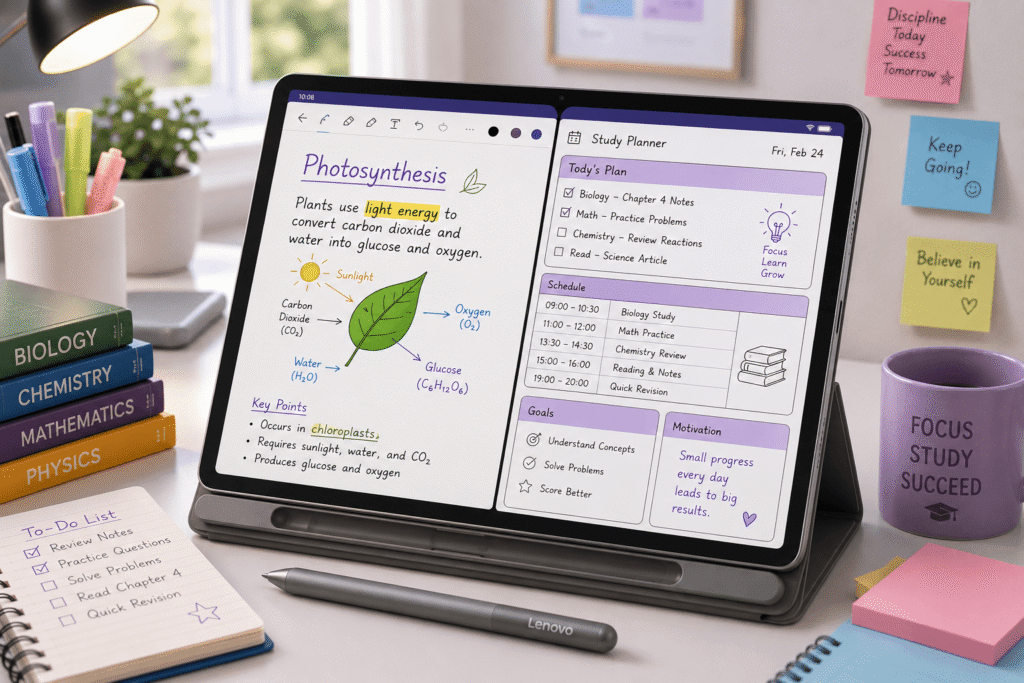Lenovo Idea Tab Plus tablet for students with pen