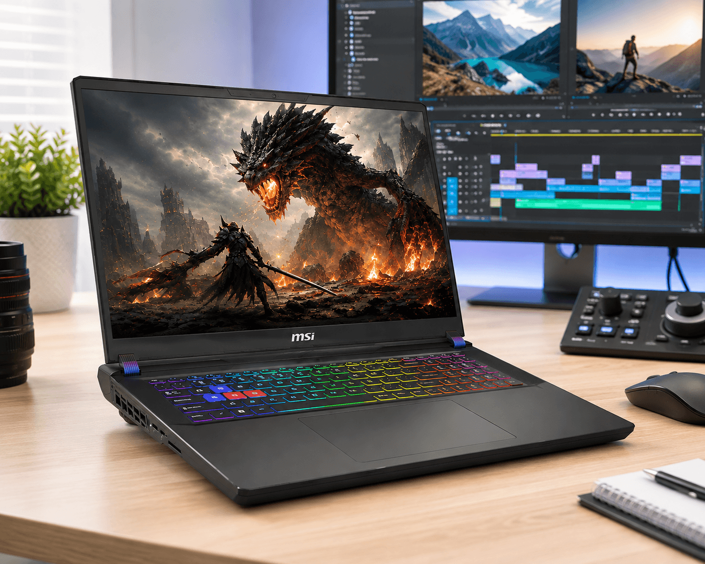 MSI Vector 16 RTX 5070 Ti laptop for video editing