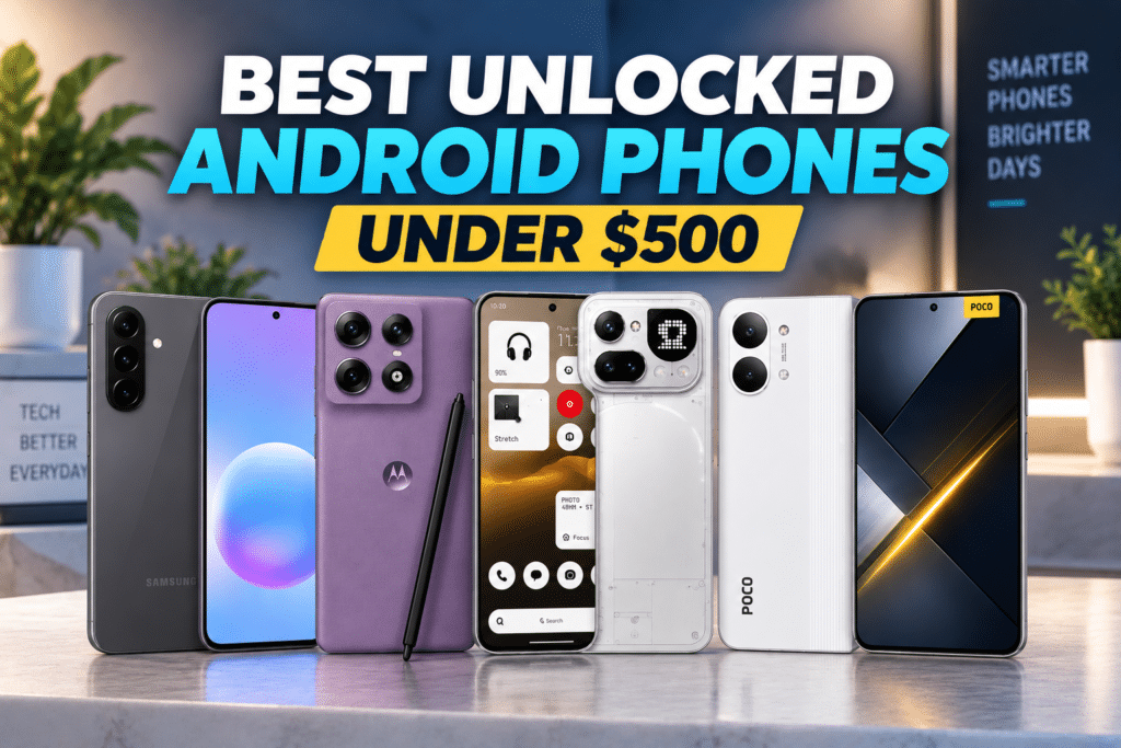 Best unlocked Android phones under $500 in 2026