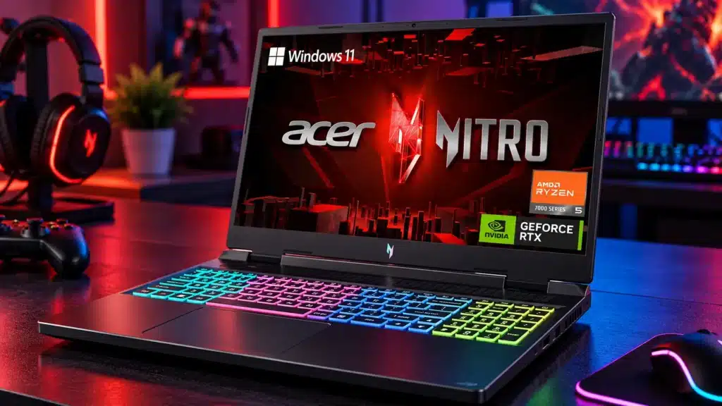 Acer Nitro 16 gaming laptop with RTX 4050 graphics