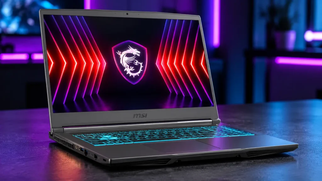 MSI Thin A15 gaming laptop with RTX 3050 graphics